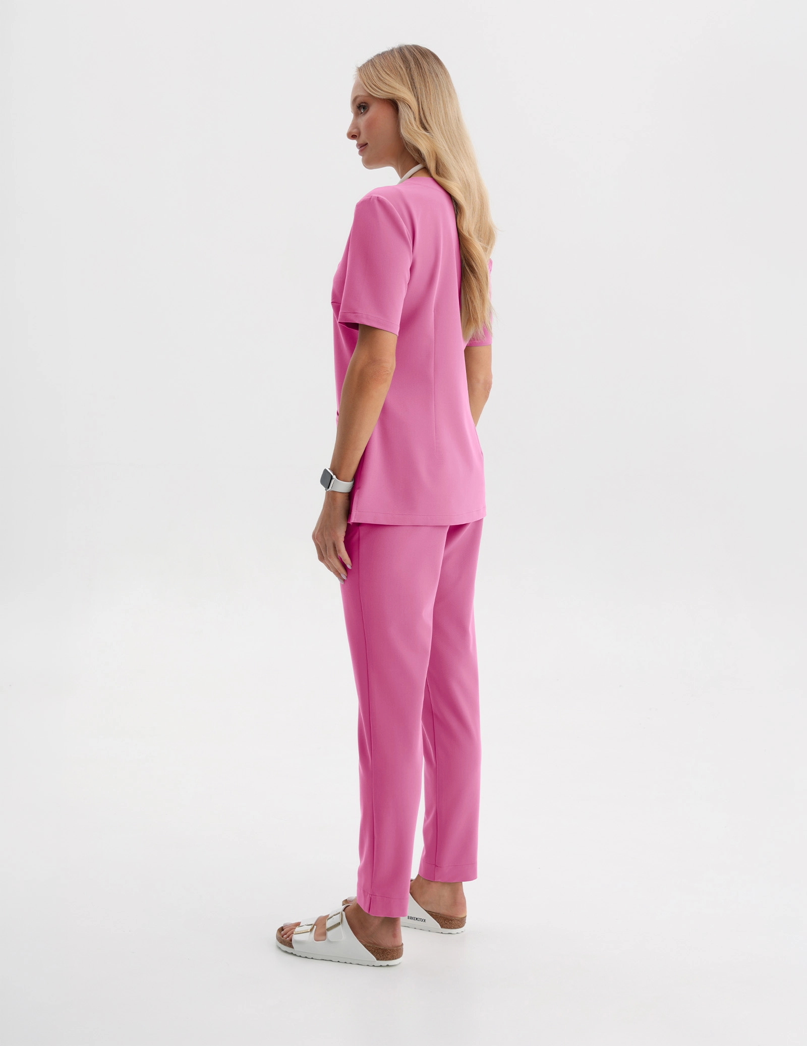 Medical Scrub Top Casy - HOT PINK
