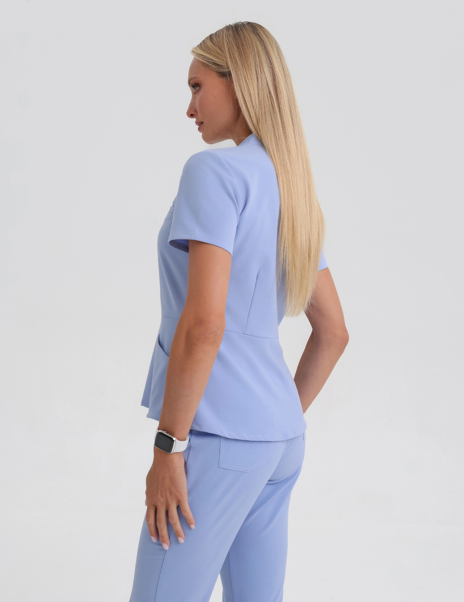 Medical Scrub Top Kori - CEIL BLUE