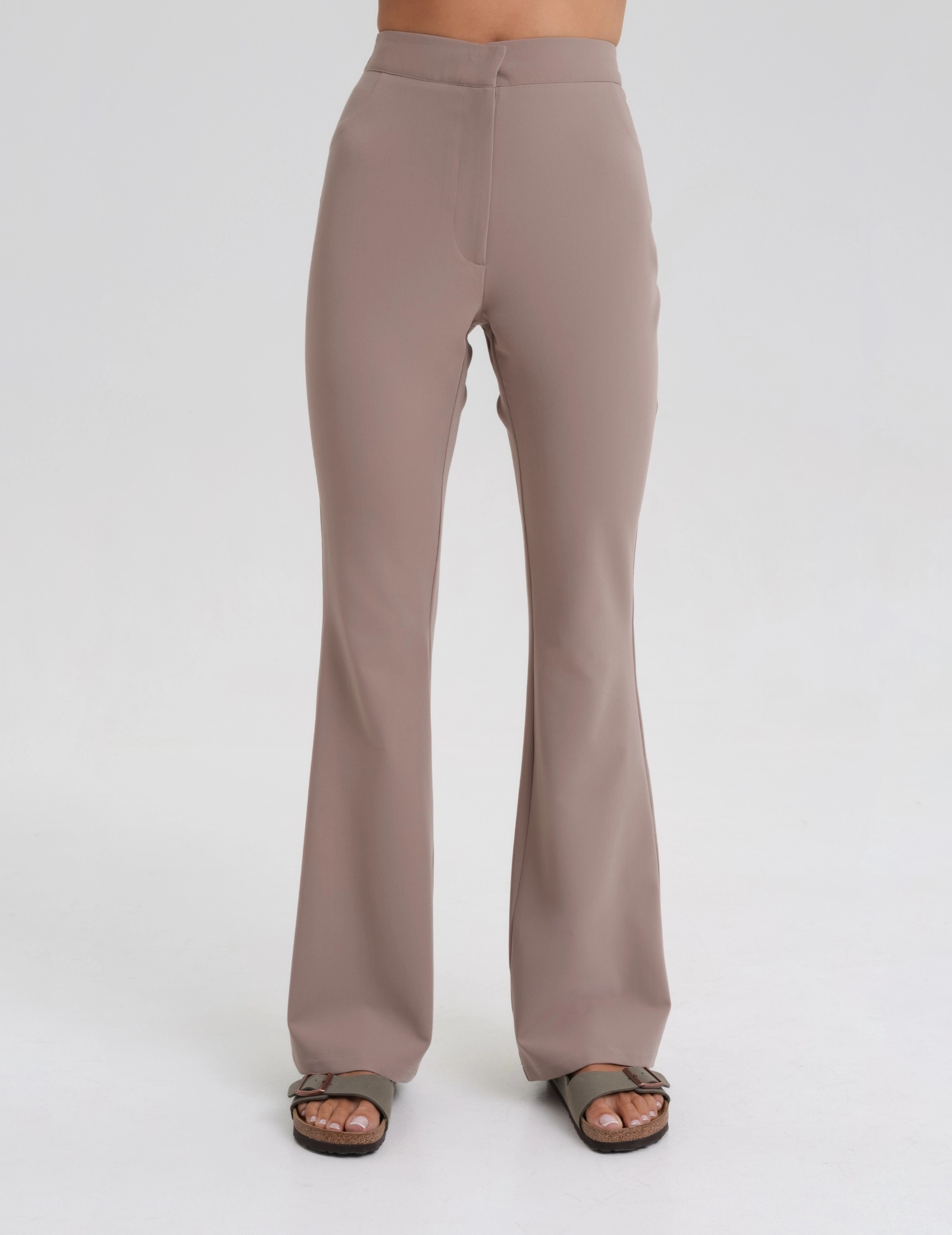 Women's Medical Scrub Pants Flare - BEIGE