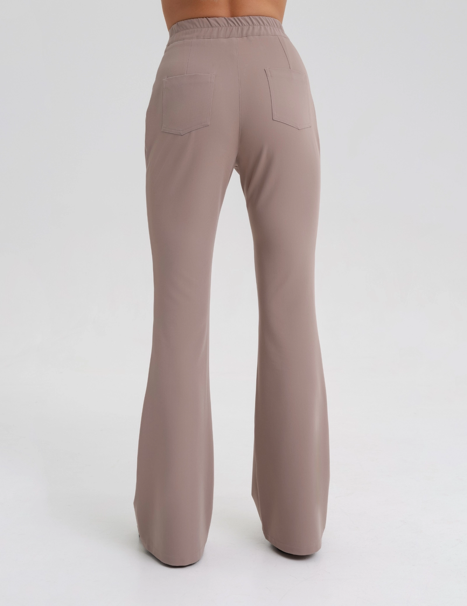 Women's Medical Scrub Pants Flare - BEIGE