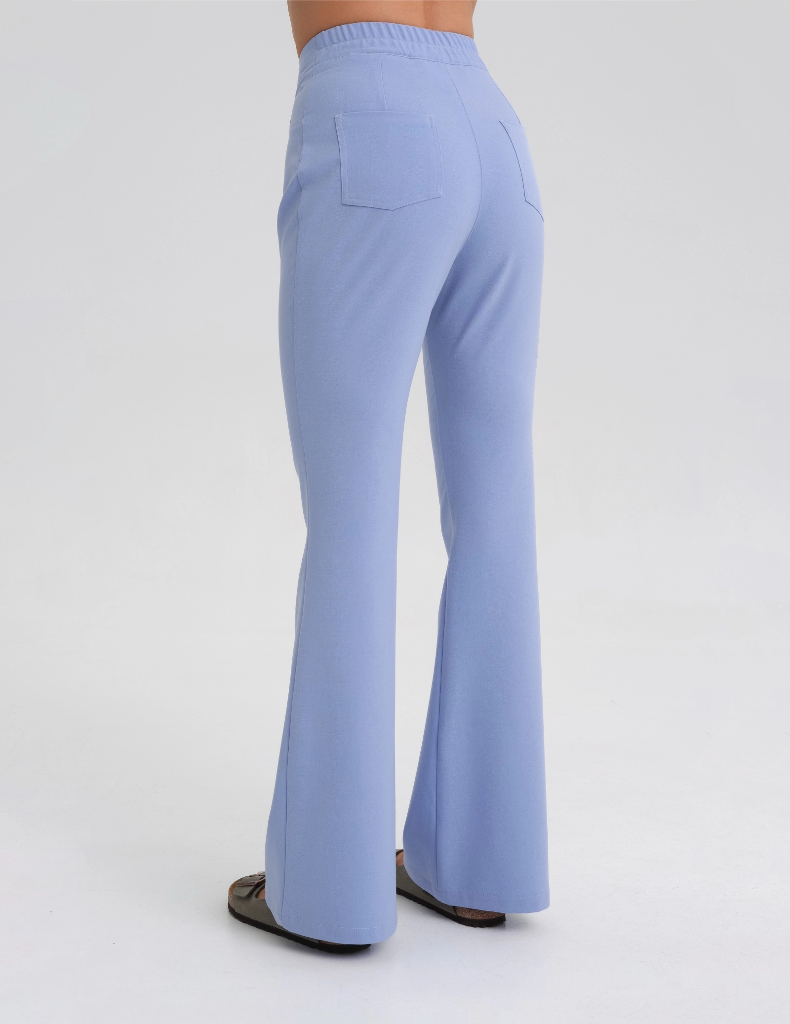 Women's Medical Scrub Pants Flare - CEIL BLUE