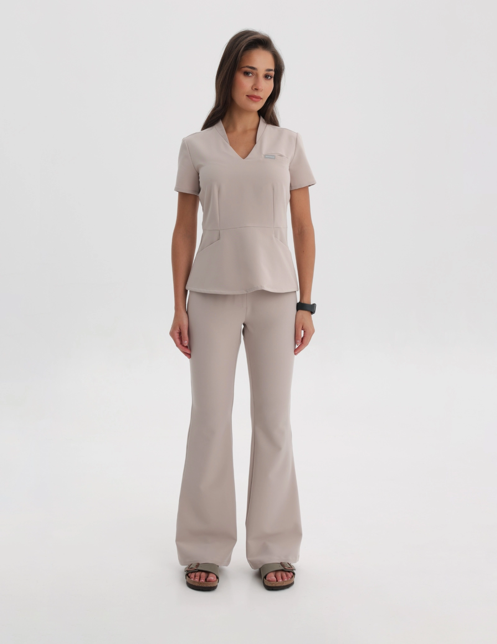 Women's Medical Scrub Pants Flare - COCONUT