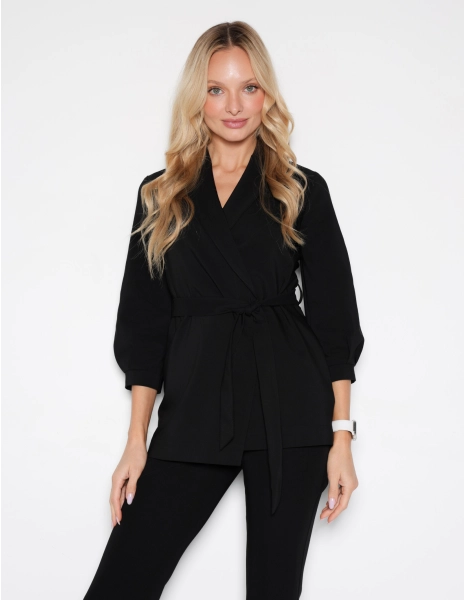 Medical Tunic Lily - TRUE BLACK