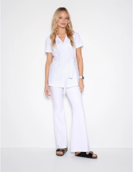 Medical Scrub Top Tie-Back...