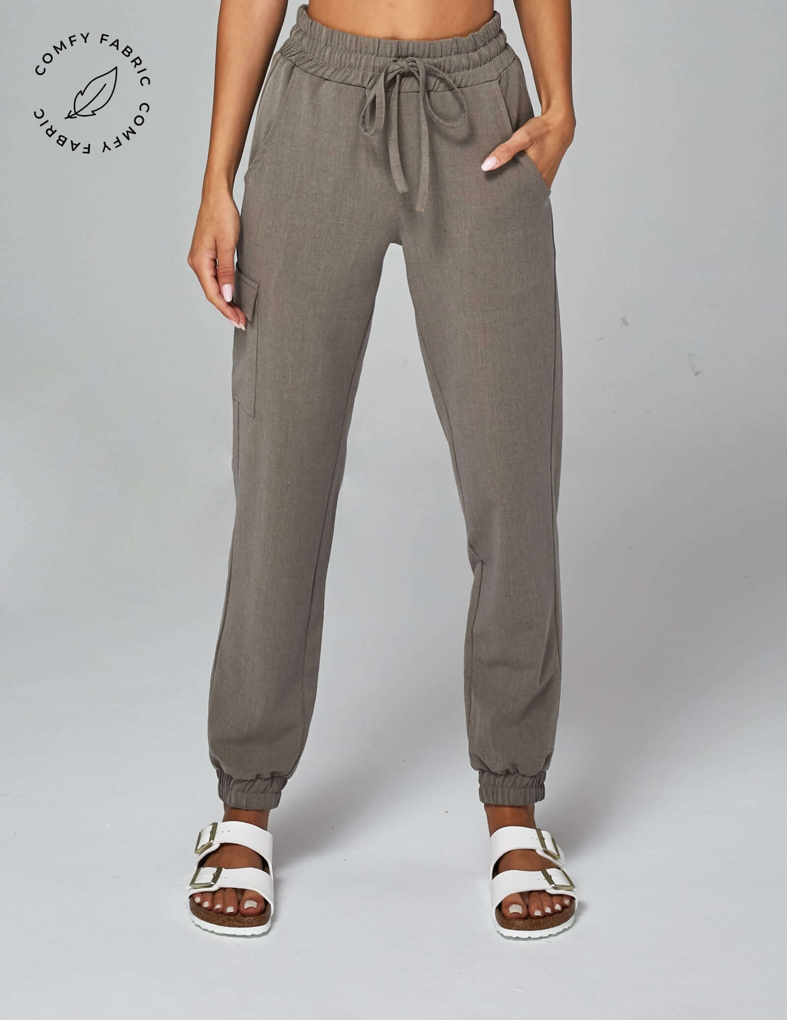 OUTLET Jogger Pants Amelia - DARK SAND